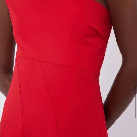 Tuckernuck Scarlet Carmen Red Asymmetrical One Shoulder Dress - Picture 3 of 5